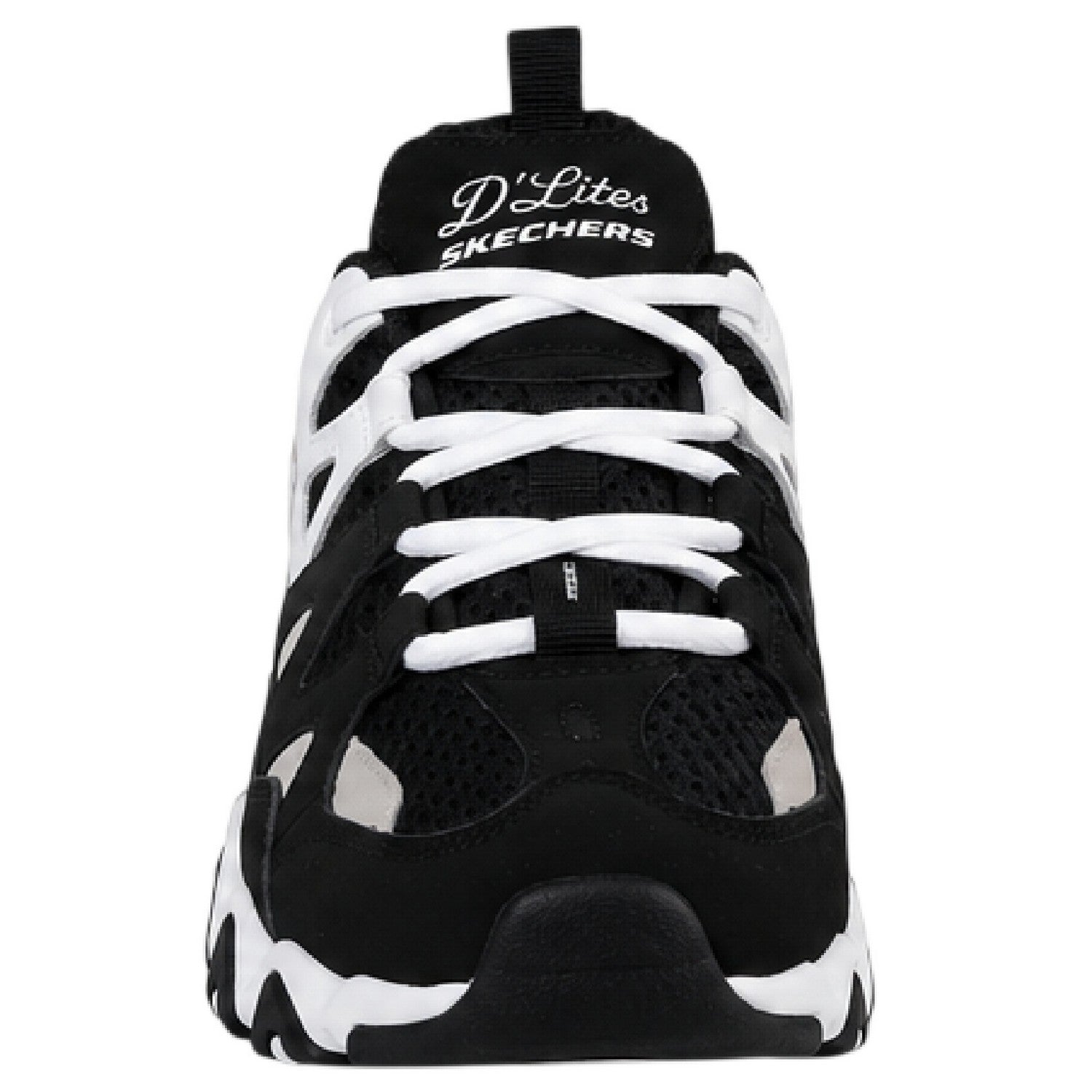 Black-White - Lifestyle - Skechers Childrens-Kids DLites 2.0 Trainers