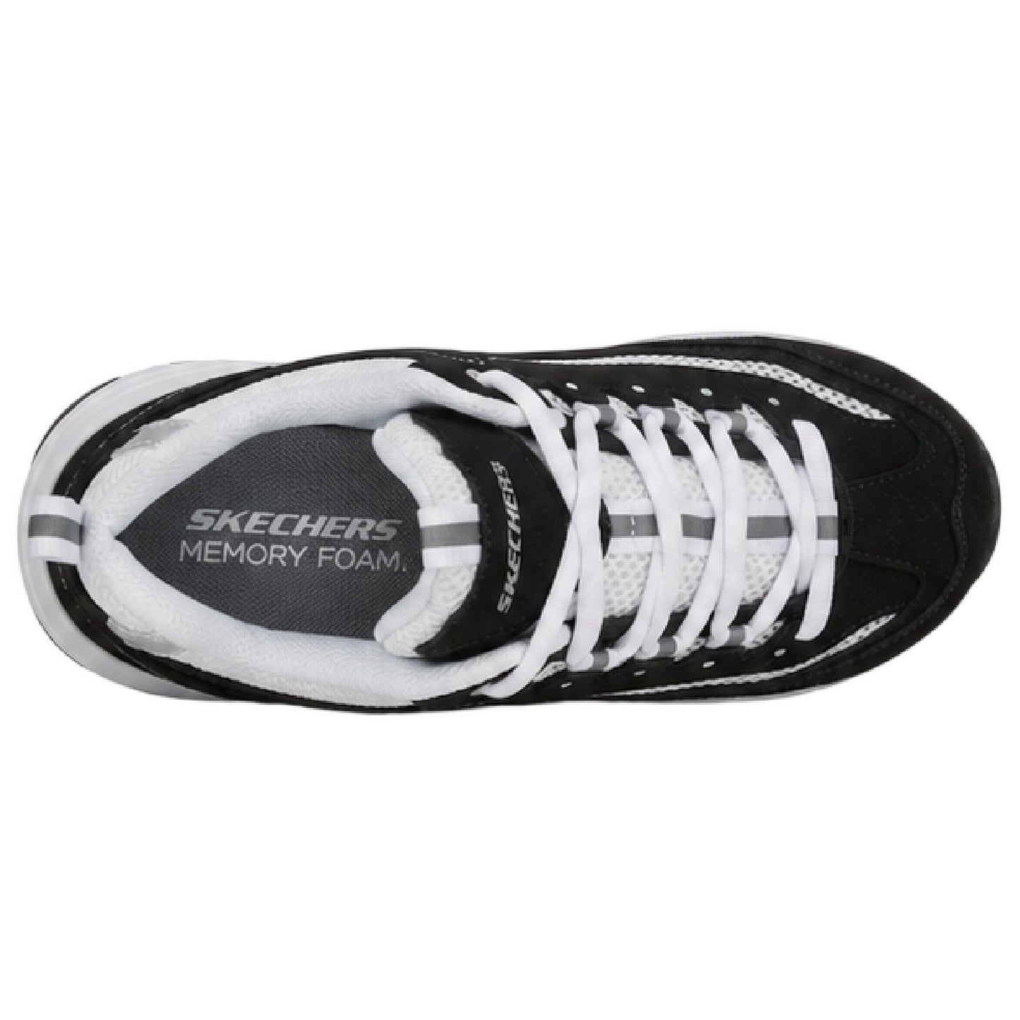 Black-White - Side - Skechers Womens-Ladies I Conik Trainers