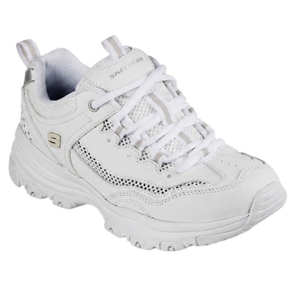 White - Front - Skechers Womens-Ladies I Conik Trainers
