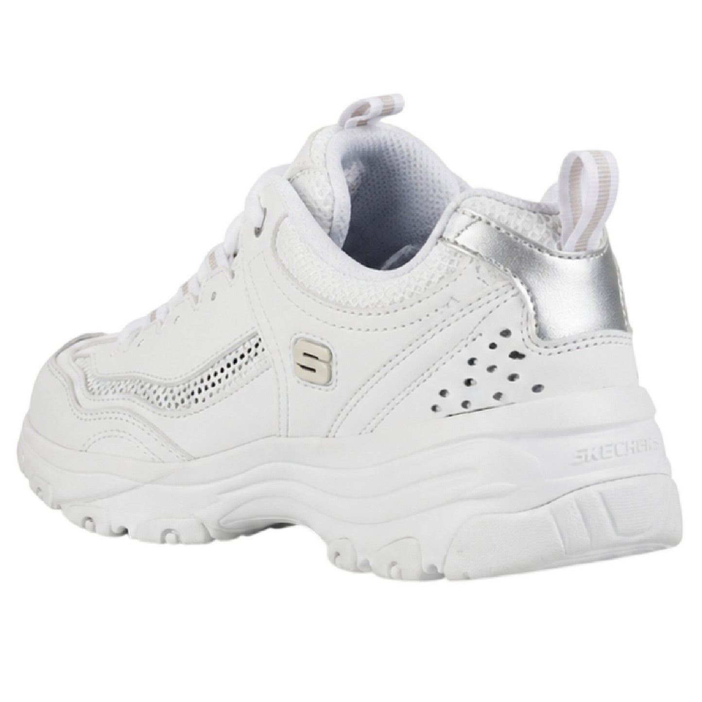 White - Back - Skechers Womens-Ladies I Conik Trainers