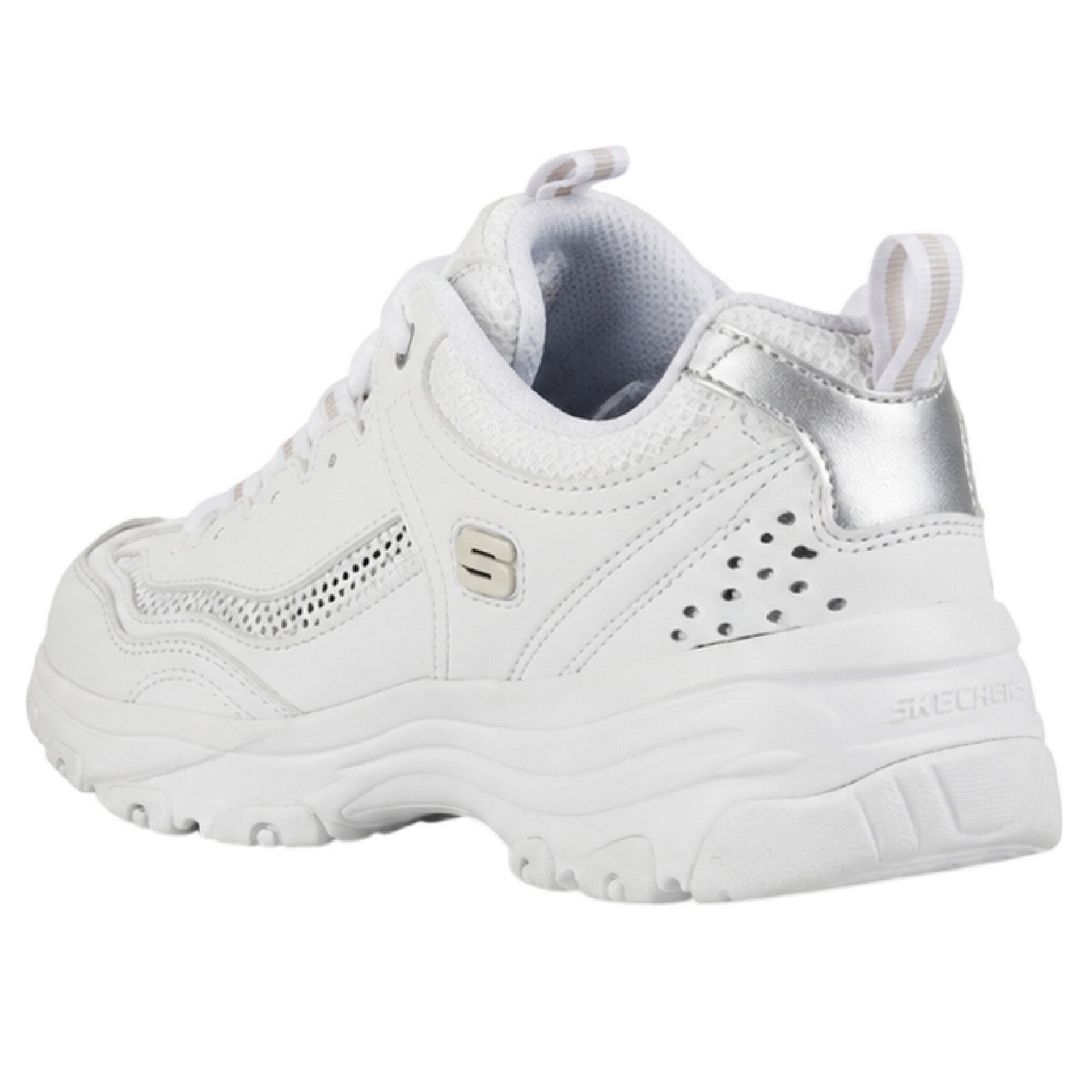 White - Back - Skechers Womens-Ladies I Conik Trainers