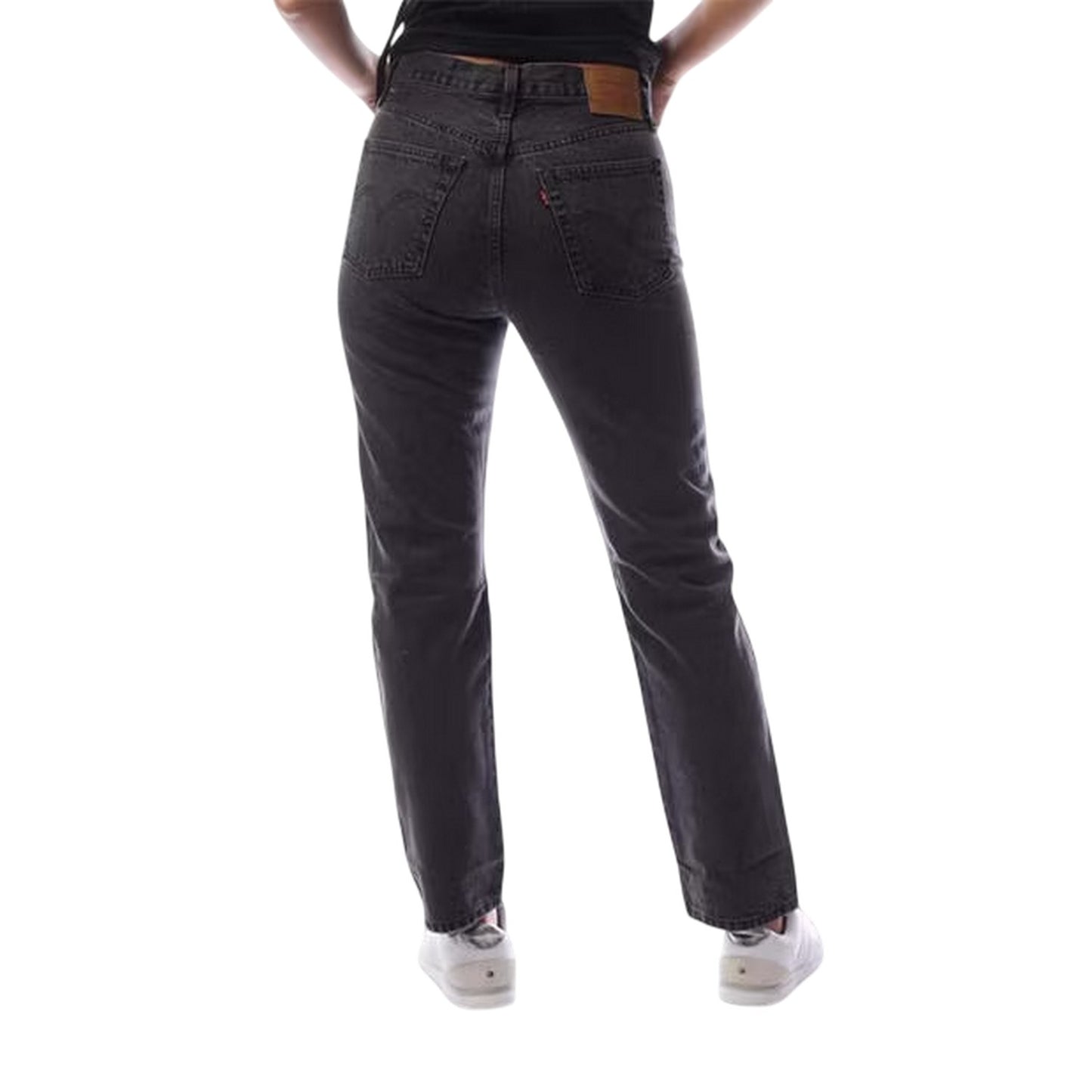 Black - Back - Levis Womens-Ladies 501 Denim 5 Pockets Jeans