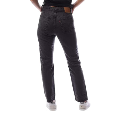 Black - Back - Levis Womens-Ladies 501 Denim 5 Pockets Jeans
