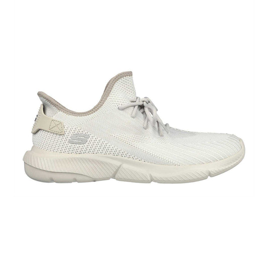 Off White - Front - Skechers Mens Knitted Trainers