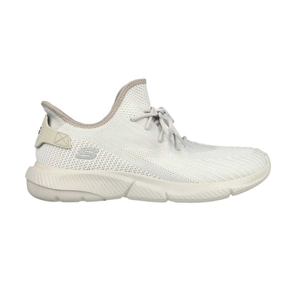 Off White - Front - Skechers Mens Knitted Trainers