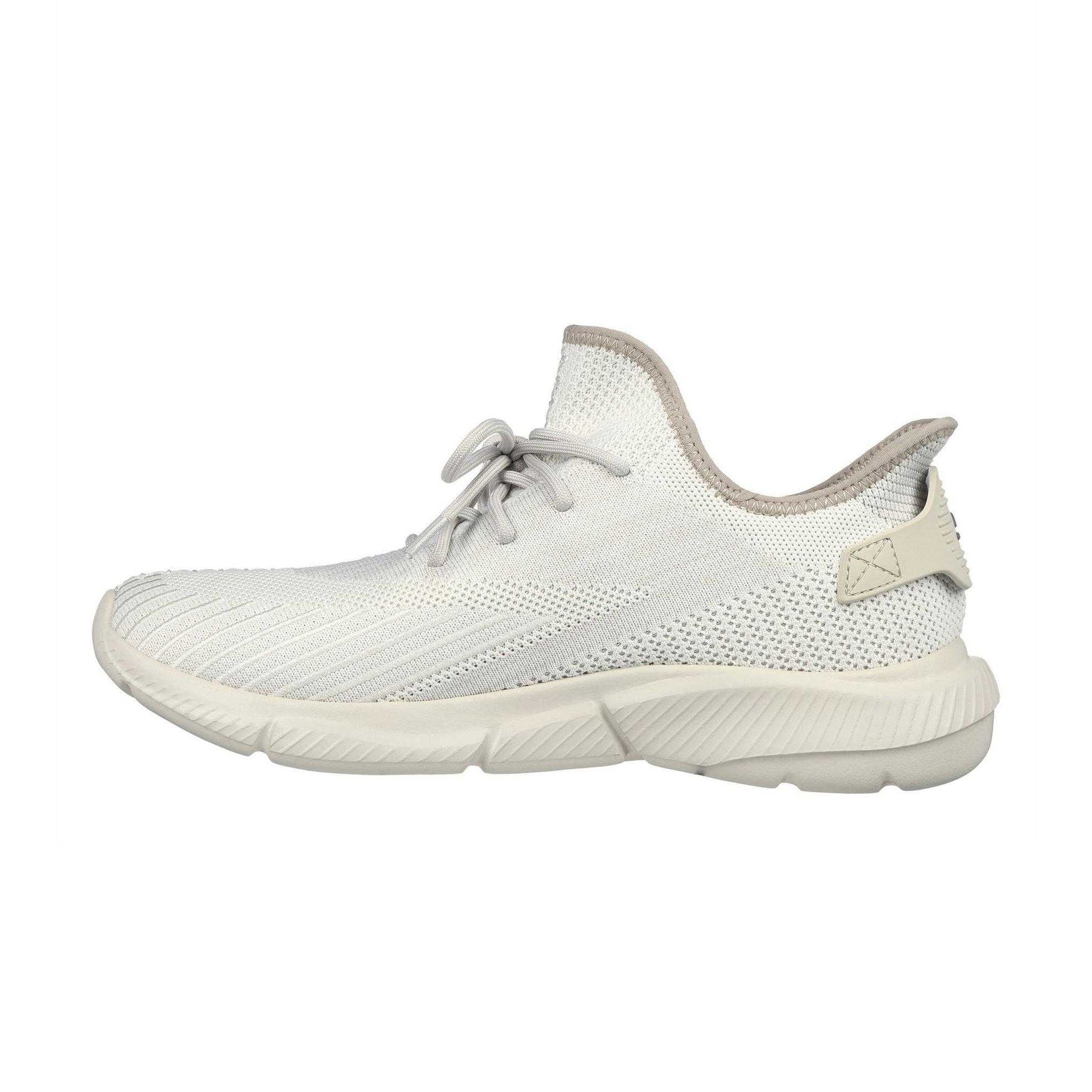 Off White - Back - Skechers Mens Knitted Trainers