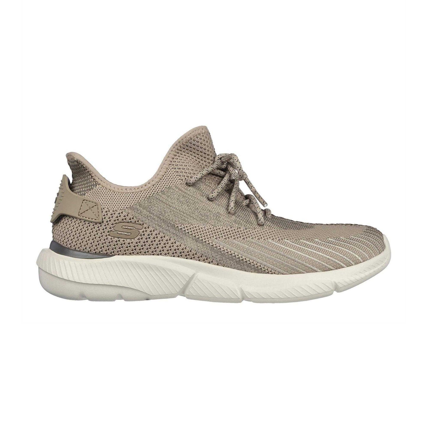 Tan - Front - Skechers Mens Knitted Trainers