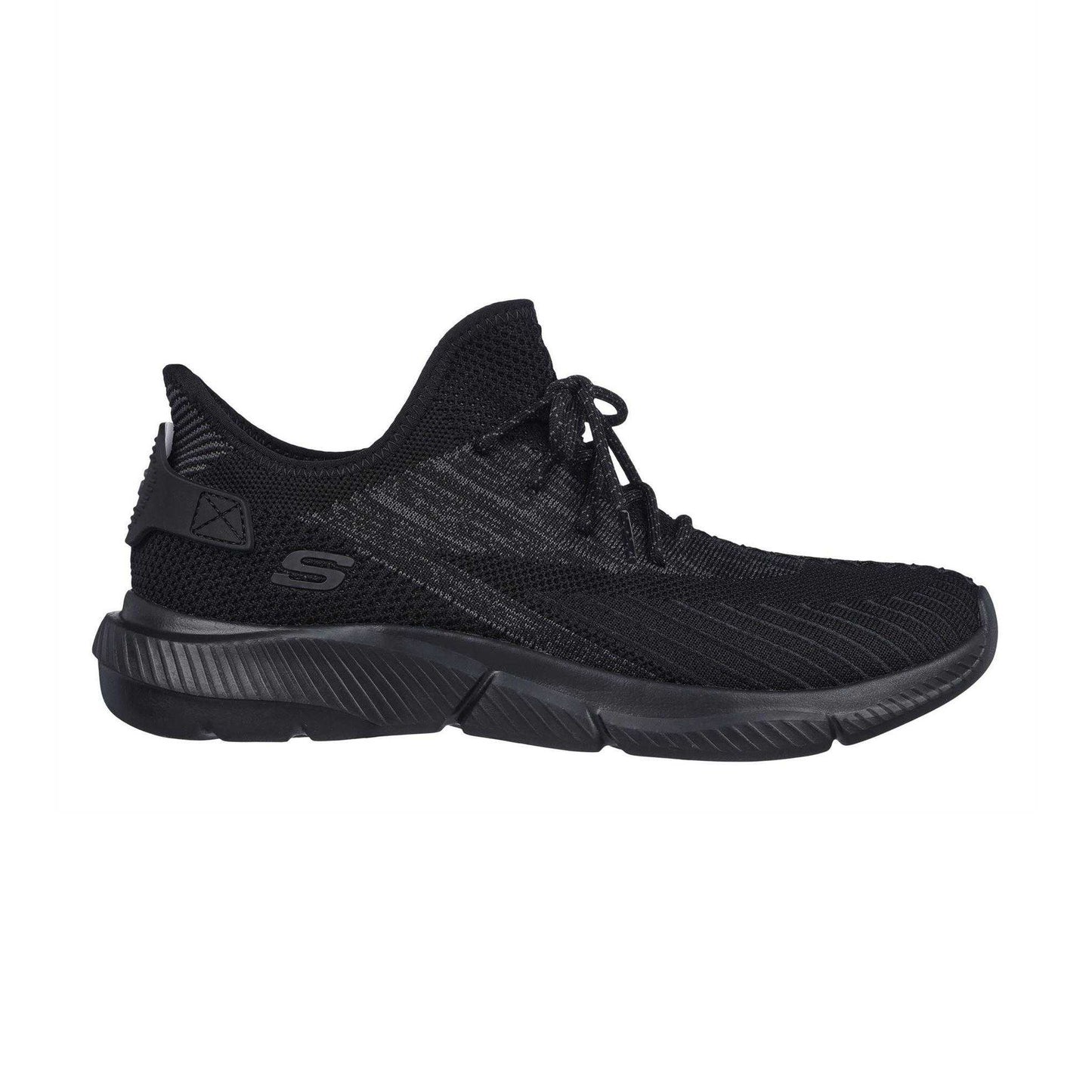 Black - Front - Skechers Mens Knitted Trainers