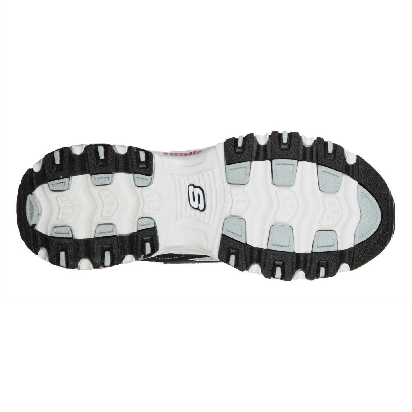 Black-Blue - Lifestyle - Skechers Womens-Ladies Mesh Trainers