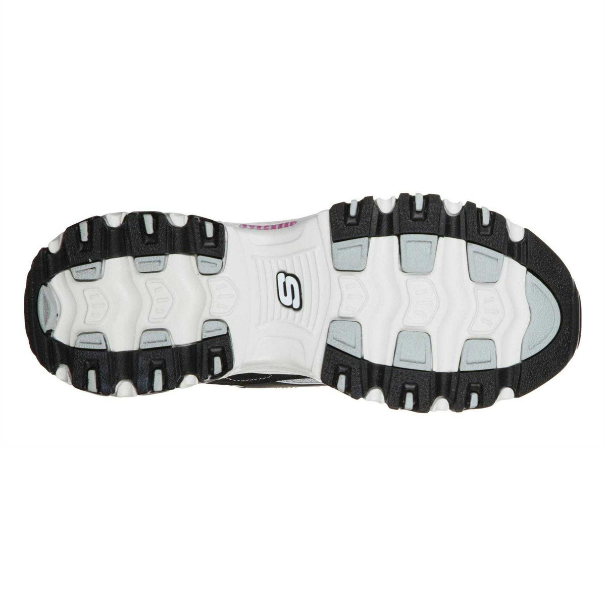Black-Blue - Lifestyle - Skechers Womens-Ladies Mesh Trainers