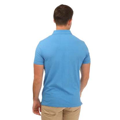 Light Blue - Back - Timberland Mens Millers River Pique Short-Sleeved Polo Shirt