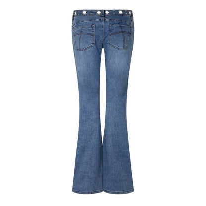 Blue - Back - The Ragged Priest Womens-Ladies Denim Bootcut Jeans