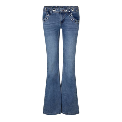 Blue - Front - The Ragged Priest Womens-Ladies Denim Bootcut Jeans