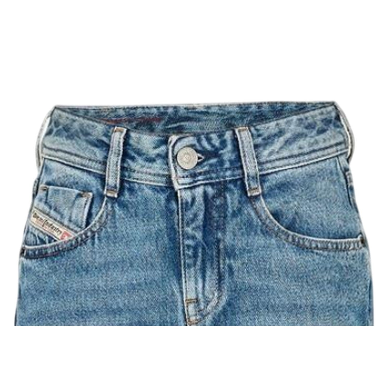 Blue Denim - Side - Diesel Womens-Ladies Ebbey Denim Bootcut Jeans