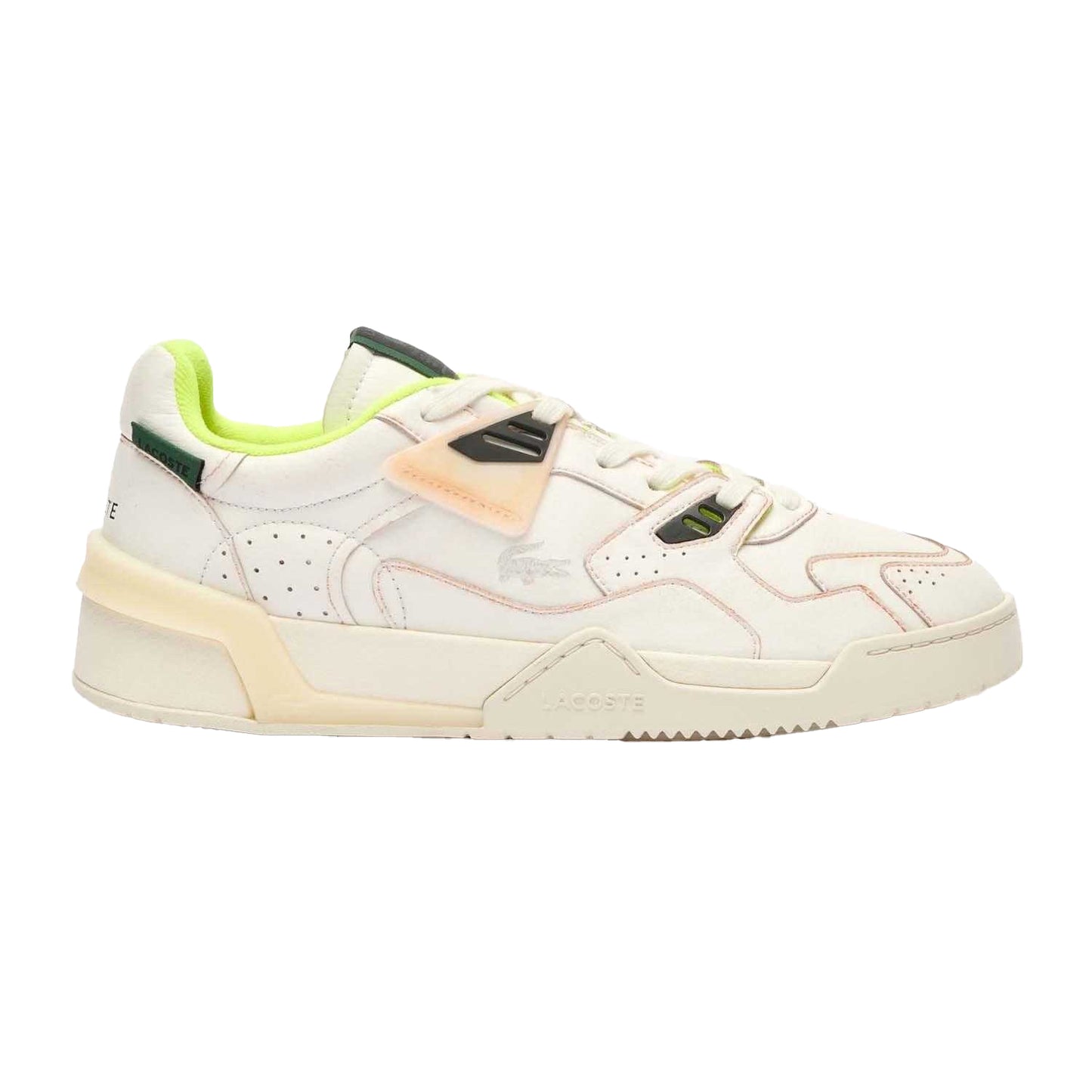 White - Side - Lacoste Mens LT 125 Leather Trainers