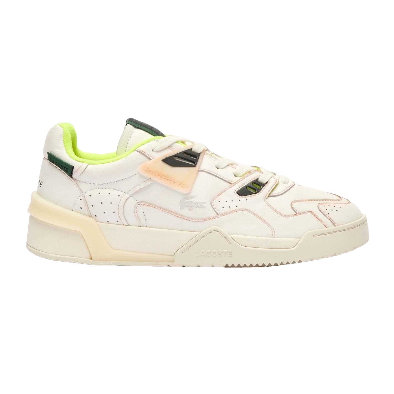 White - Side - Lacoste Mens LT 125 Leather Trainers