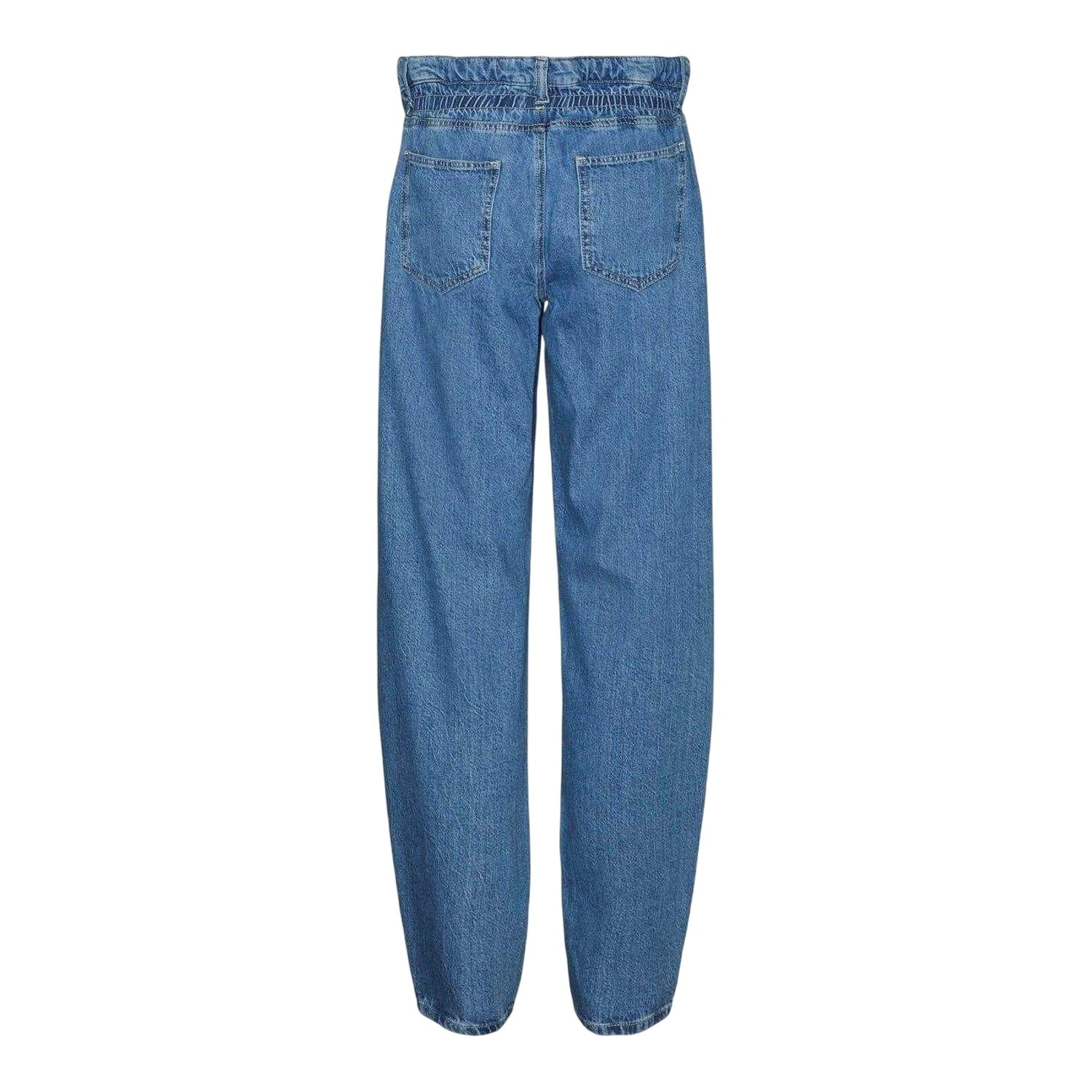 Light Denim Blue - Back - Mamalicious Womens-Ladies Straight Hem Mom Jeans