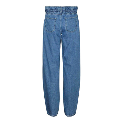 Light Denim Blue - Back - Mamalicious Womens-Ladies Straight Hem Mom Jeans