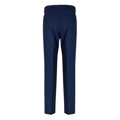 Blue - Back - Boss Mens H-Genius Plain Straight Chinos