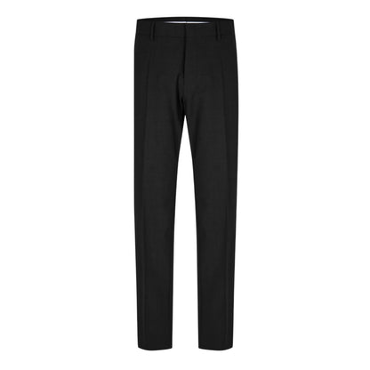 Dark Grey - Front - Boss Mens H-Genius Plain Straight Chinos