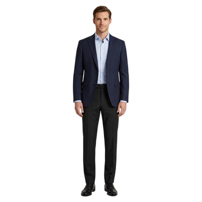 Dark Grey - Side - Boss Mens H-Genius Plain Straight Chinos