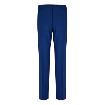 Navy - Front - Boss Mens H-Genius Plain Straight Chinos