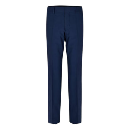 Blue - Front - Boss Mens H-Genius Plain Straight Chinos