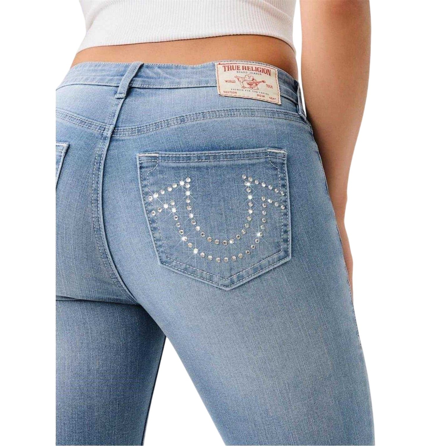Golden - Side - True Religion Womens-Ladies Cry Denim Regular Jeans