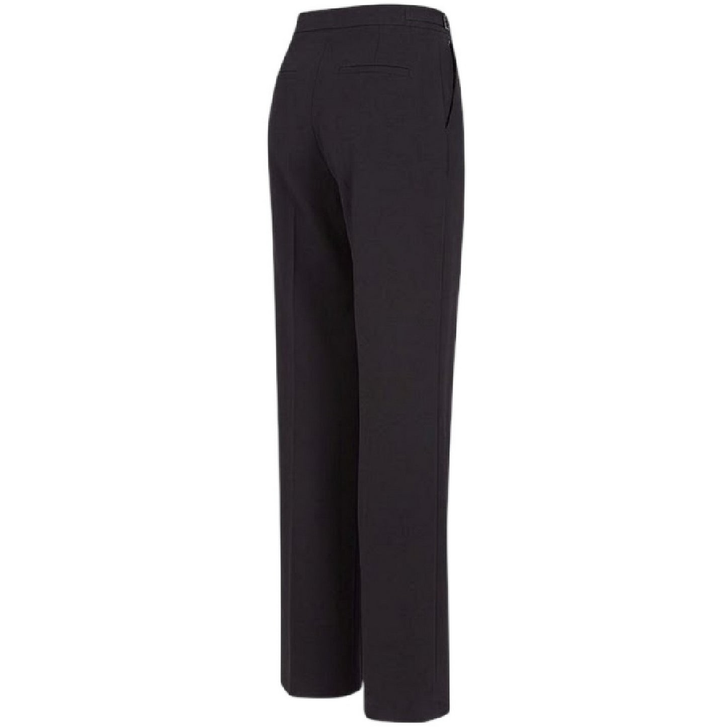 Navy - Side - Emporio Armani EA7 Womens-Ladies Plain Straight Leg Trousers