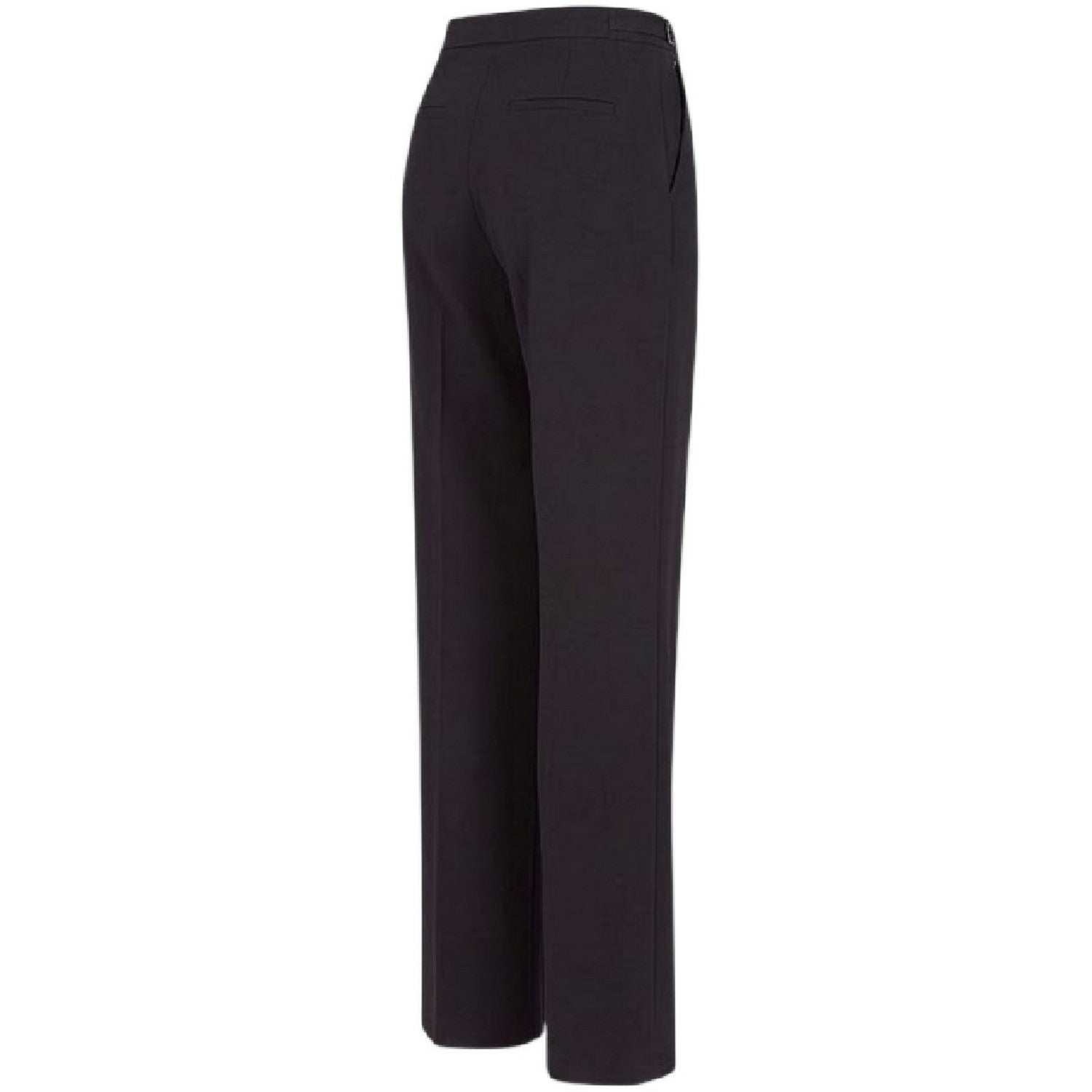 Navy - Side - Emporio Armani EA7 Womens-Ladies Plain Straight Leg Trousers