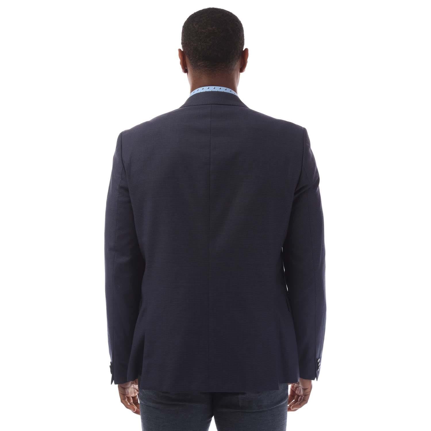 Navy - Back - Hugo Mens Arti Blazer