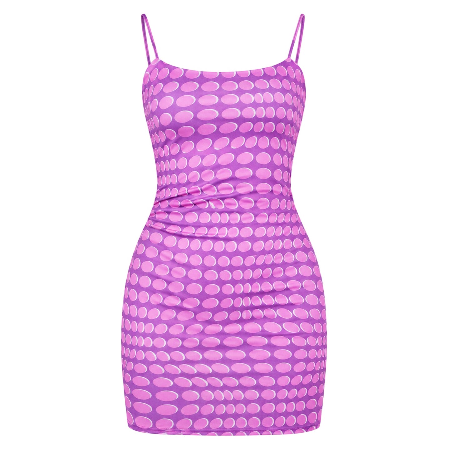Purple - Front - Missy Empire Womens-Ladies Strappy Mini Dress