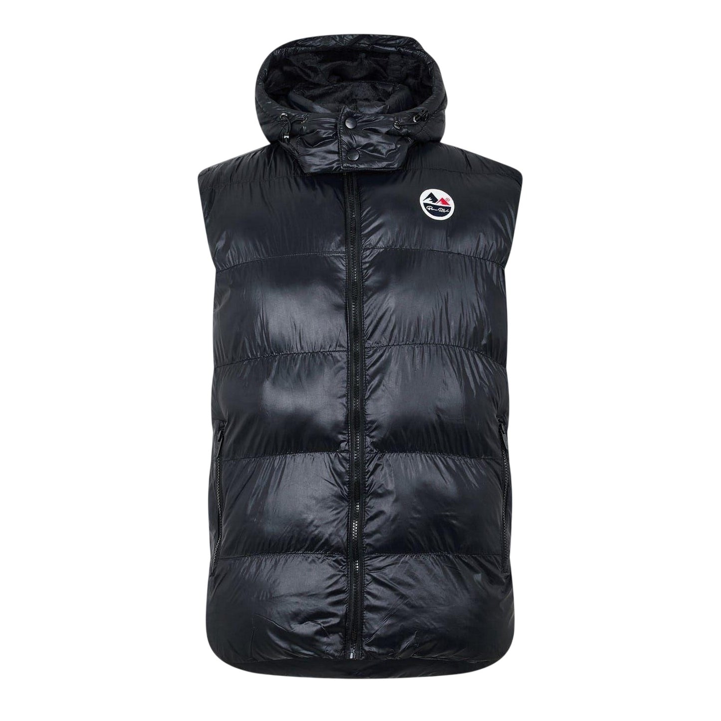Black - Front - Born Rich Mens Lightweight Detachable Hood Gilet