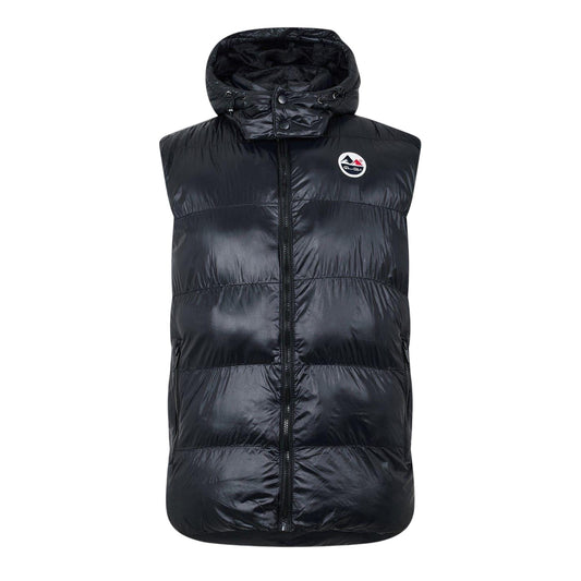 Black - Front - Born Rich Mens Lightweight Detachable Hood Gilet
