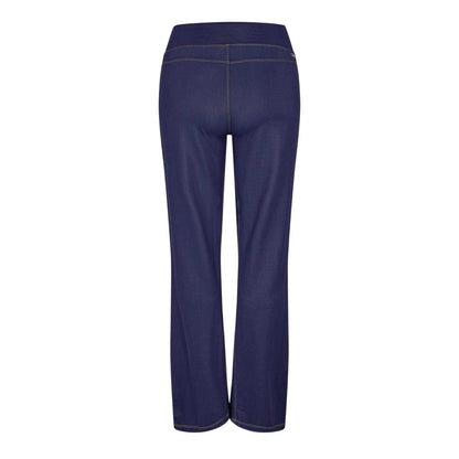 Purple - Front - Puma Womens-Ladies Denim Look Yoga Pants