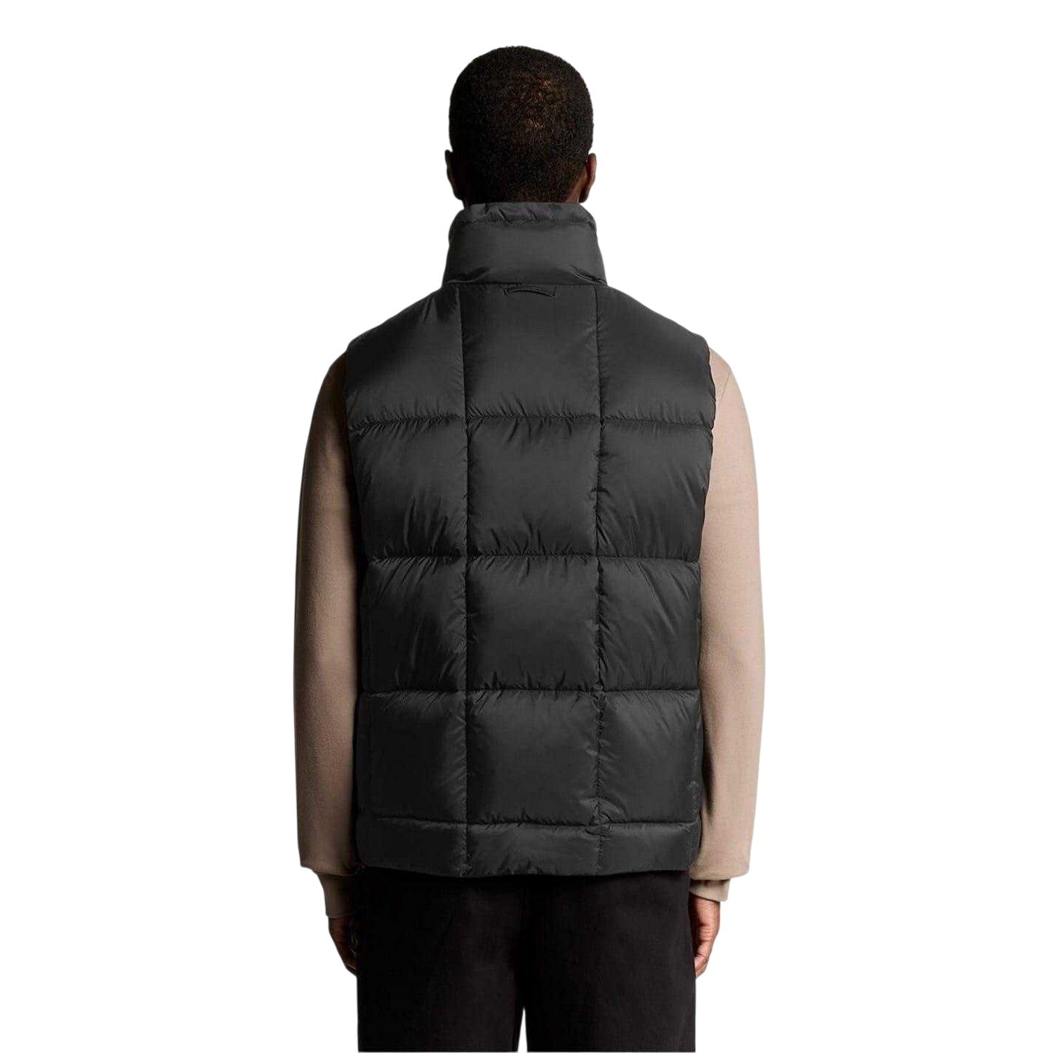 Lacquer - Back - Lyle & Scott Mens Cocoon Quilted Logo Gilet