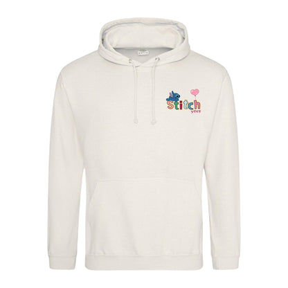 White-Blue - Front - Lilo & Stitch Mens Xoxo Valentine`s Day Hoodie