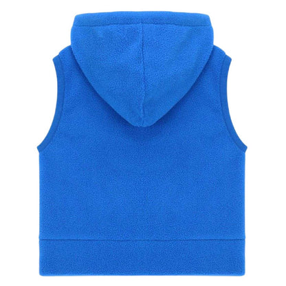 Blue-Red - Back - Spider-Man Childrens-Kids Fleece Hooded Gilet