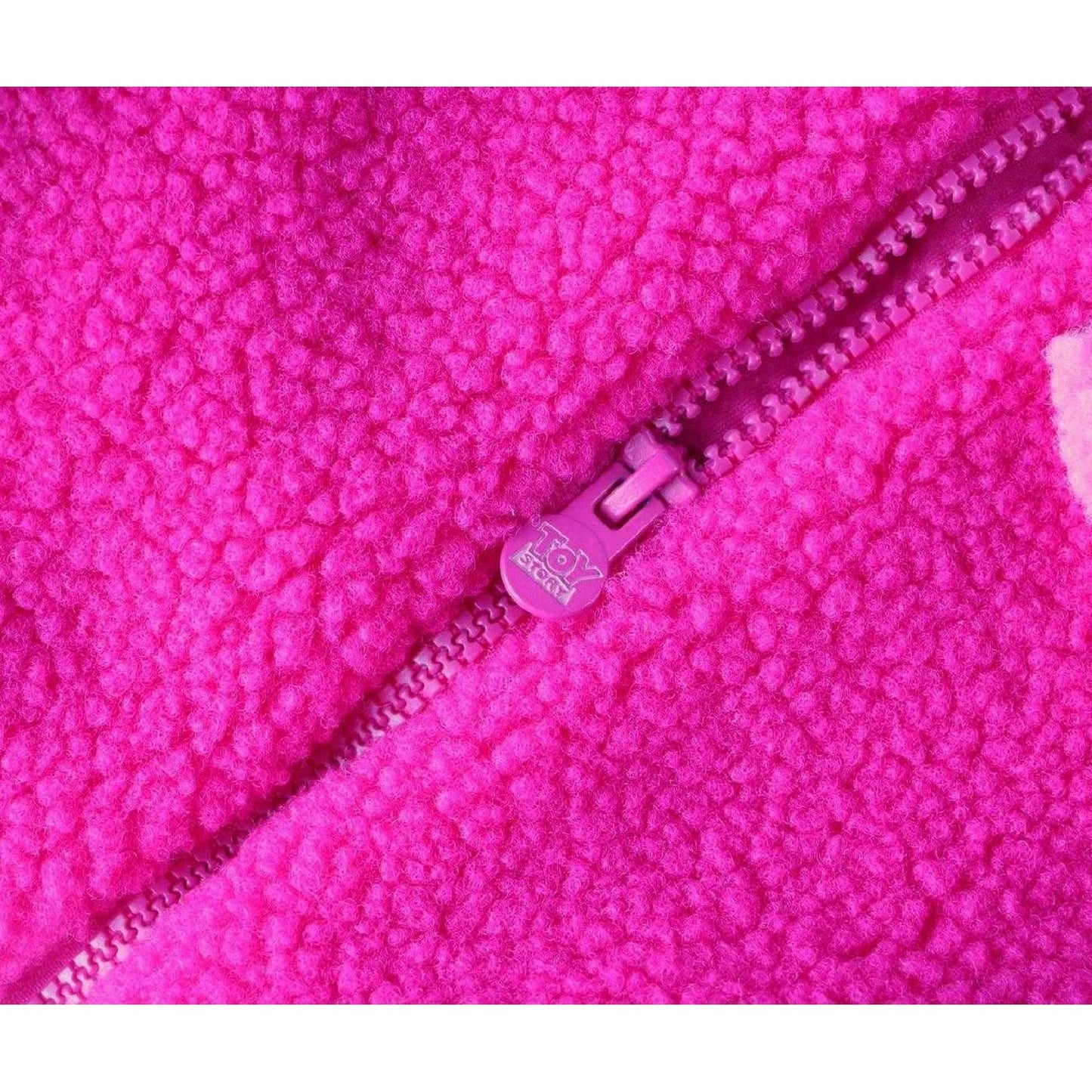 Pink - Side - Toy Story 3 Childrens-Kids Lotso Fleece Zip Pocket Gilet