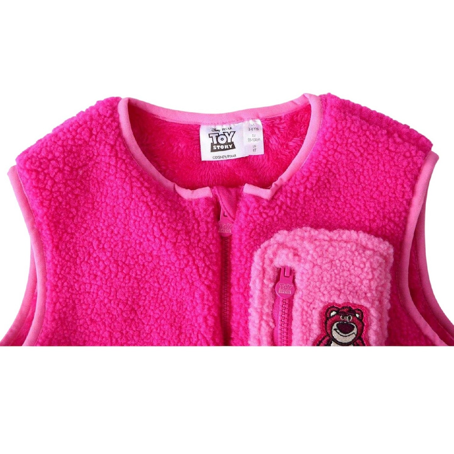 Pink - Lifestyle - Toy Story 3 Childrens-Kids Lotso Fleece Zip Pocket Gilet