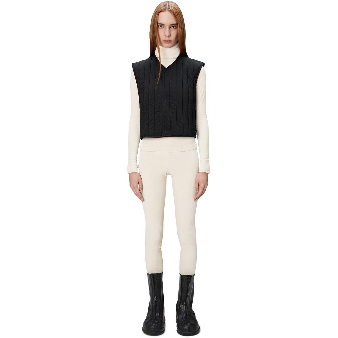 Black - Lifestyle - Rains Mens Banja Liner Quilted Gilet
