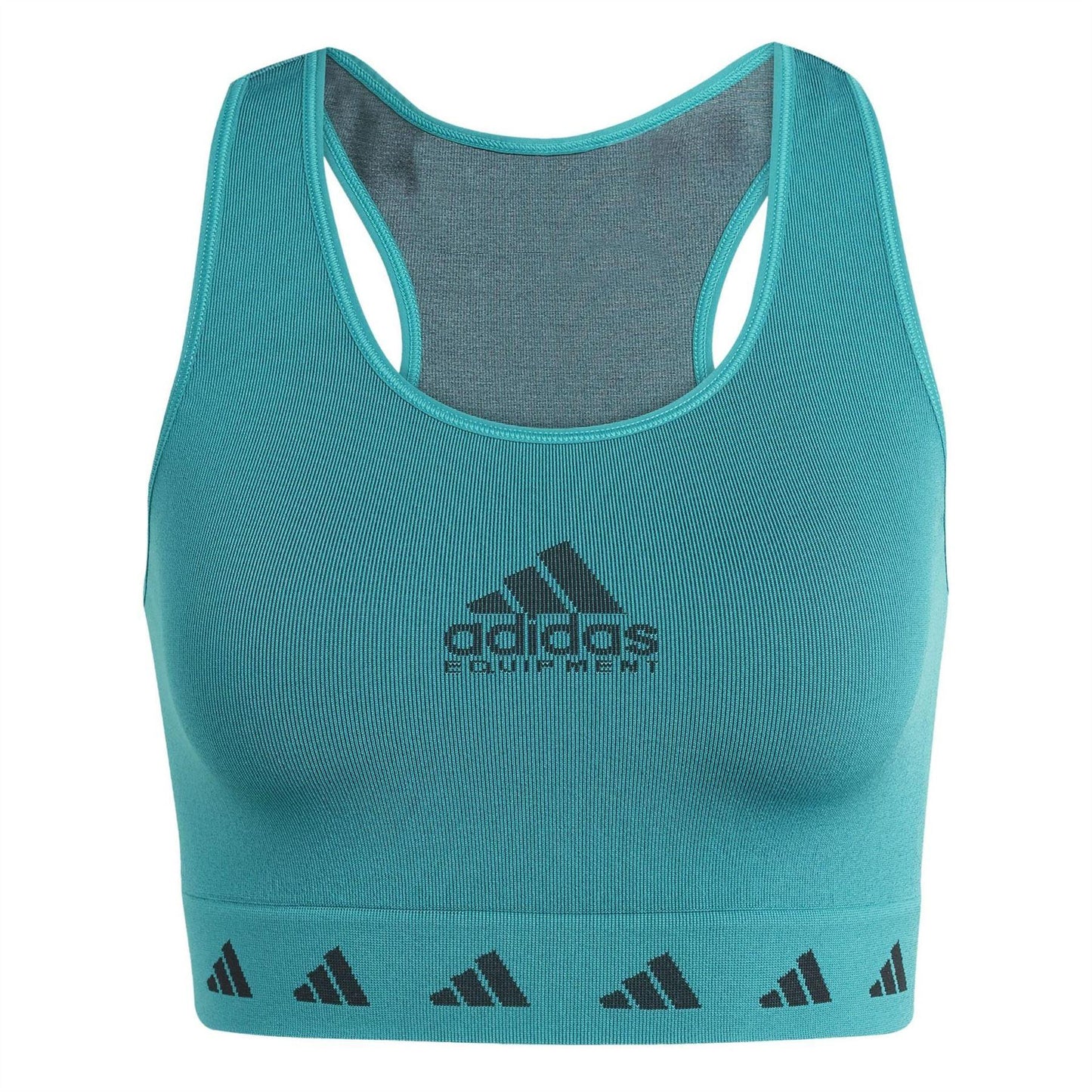 Green - Front - Adidas Womens-Ladies Originals Logo Sports Bra