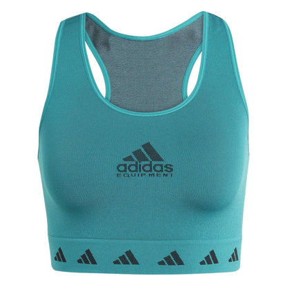 Green - Front - Adidas Womens-Ladies Originals Logo Sports Bra