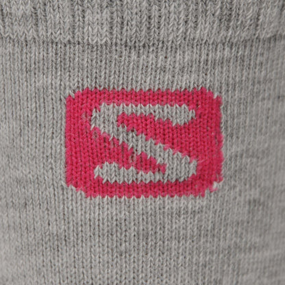 Grey-Fuchsia - Lifestyle - Salomon Womens-Ladies Lightweight Socks (Pack of 2)