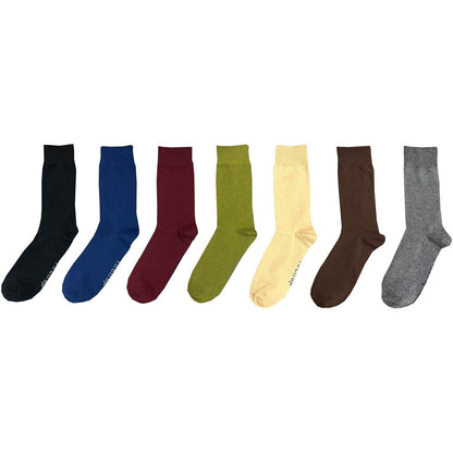 Multicoloured - Front - Firetrap Mens Plain Socks (Pack of 7)