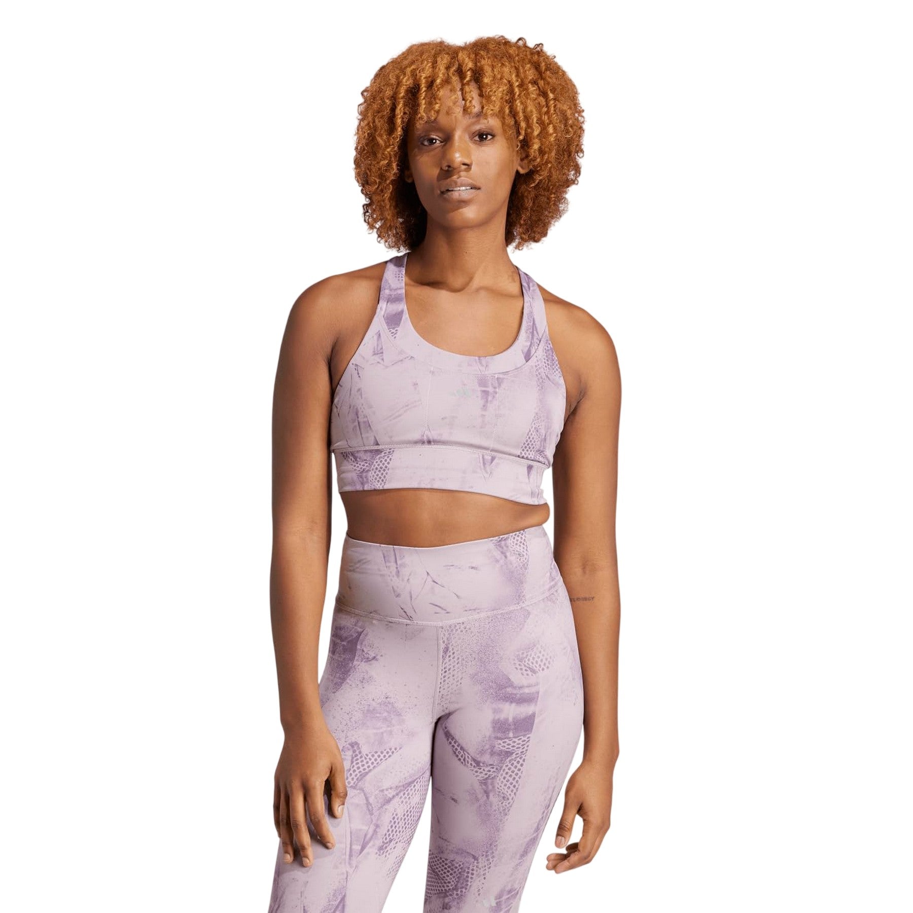 Preloved Fig - Lifestyle - Adidas Womens-Ladies Snakeskin Pocket Sports Bra
