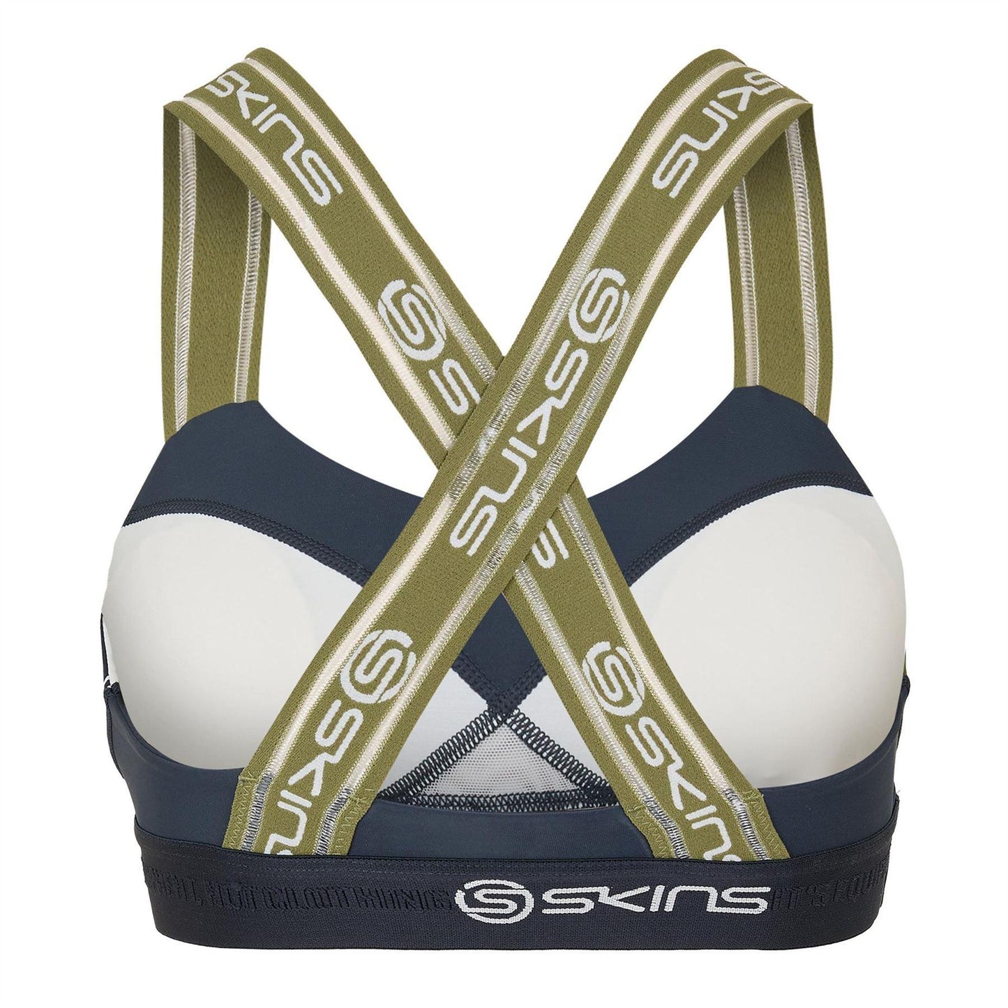 Blue - Back - Skins Womens-Ladies Dnamic Speed Sports Bra