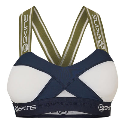 Grey-Blue - Front - Skins Womens-Ladies Dnamic Speed Sports Bra