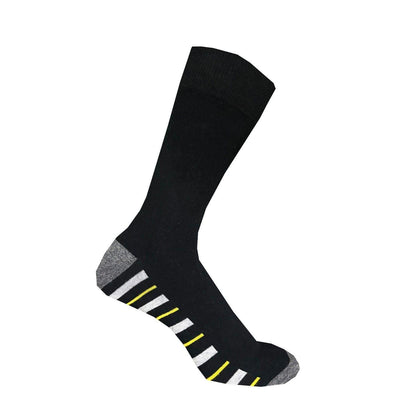 Black-Grey - Back - Firetrap Mens Striped Ankle Socks (Pack of 7)