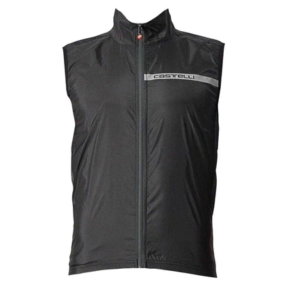 Light Black - Front - Castelli Mens Squadra Reflective Cycling Gilet
